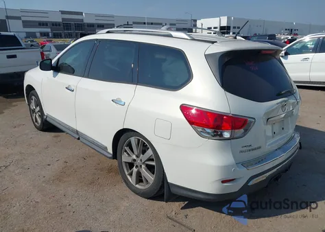 2014 Nissan Pathfinder Platinum from USA, damaged, VIN 5N1AR2MNXEC710553